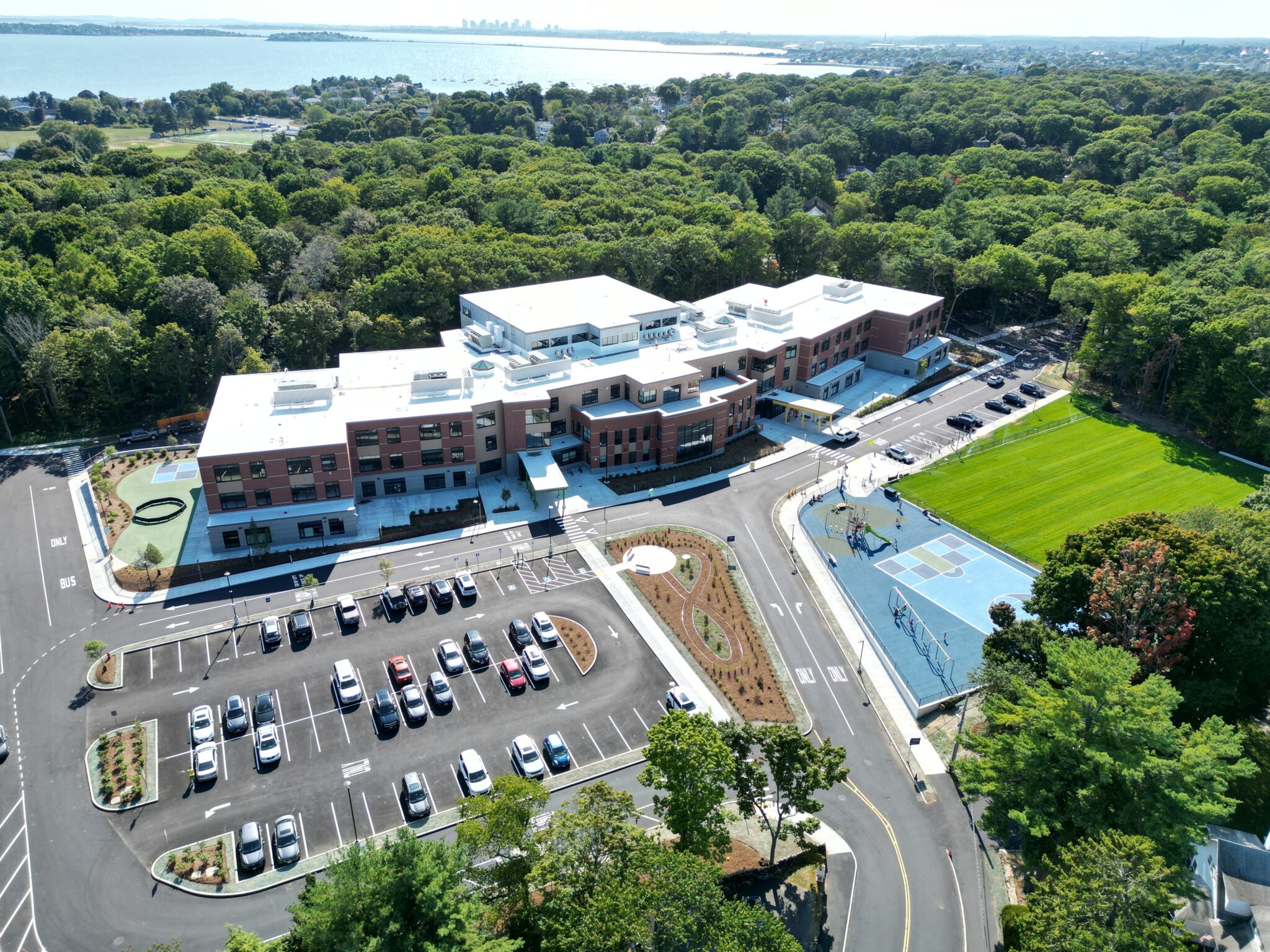 Birds eye of Swampscott Elementary School